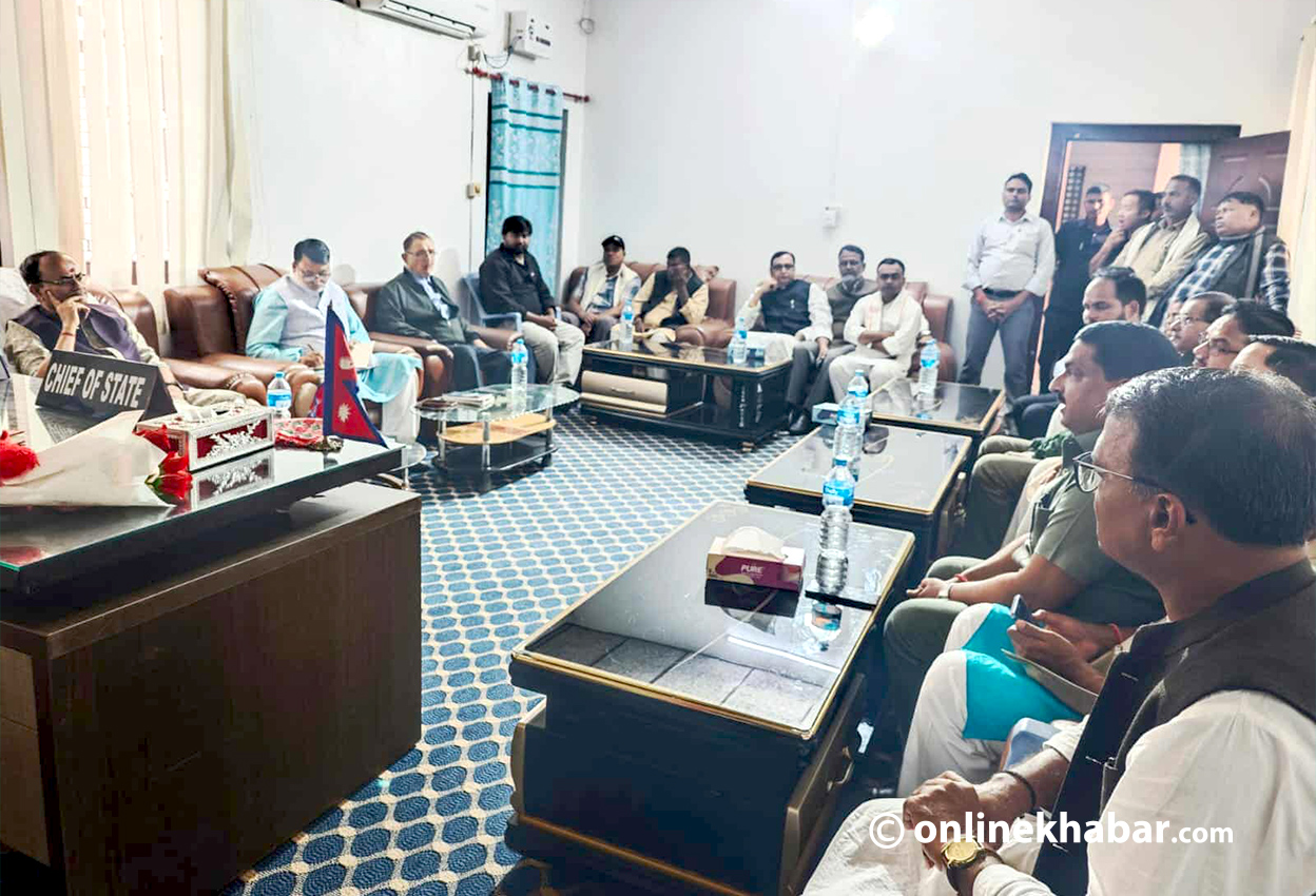 मधेशमा सभामुख हटाउने प्रस्ताव अघि बढाइदिन सात दलले गुहारे प्रदेश प्रमुख