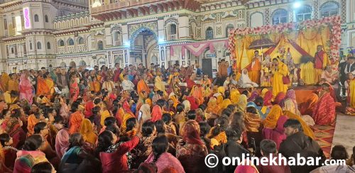 रामसीताको विवाह उत्सव मनाउँदै जनकपुरवासी