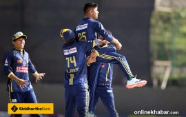 थ्रिलिङ म्याचमा विराटनगर किंग्सले जनकपुर बोल्ट्सलाई ९ रनले हरायो