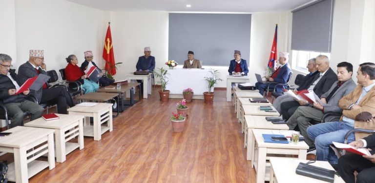 जेनजी आन्दोलनपछि पहिलोपटक च्यासलमा एमाले सचिवालय बैठक