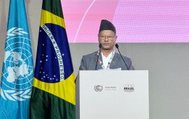 कोप-३० मा कृषिमन्त्री परियारले भने– जलवायु वित्त अनुदानमा आधारित हुनुपर्छ