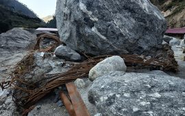 रसुवागढीस्थित सुख्खा बन्दरगाहको सफाइ सुरु