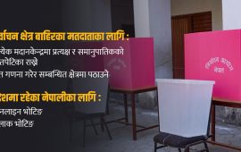 प्रवासी र निर्वाचन क्षेत्र बाहिरका मतदाताले यसरी गर्न सक्छन् मतदान