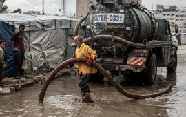 गाजामा भारी वर्षापछि विस्थापित परिवार प्रभावित, संयुक्त राष्ट्रको उद्धार प्रयास जारी