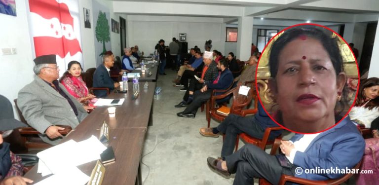 सभापति अस्पतालमा छटपटाइरहँदा महामन्त्रीहरूले विशेष महाधिवशेनको कुरा उठाए : गोमाकुमारी भट्टराई