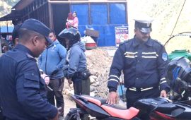 गोरखामा चोरीका मोटरसाइकल लक्षित ट्राफिक प्रहरीको छड्के चेकजाँच सुरु