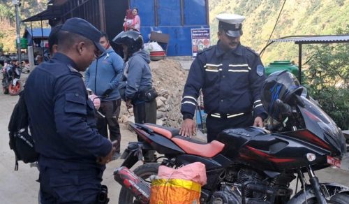 गोरखामा चोरीका मोटरसाइकल लक्षित छड्के जाँच