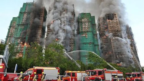 हङकङको एक हाउजिङ कम्प्लेक्समा आगलागी हुँदा ४४ जनाको मृत्यु
