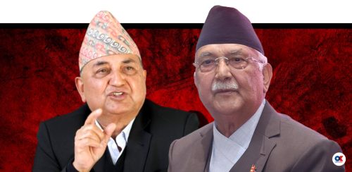 एमालेमा सुरु भयो ओली-पोखरेल प्रतिस्पर्धा