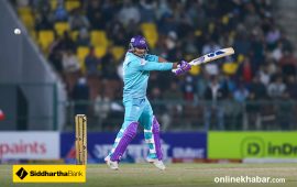 करणको विष्फोटक ब्याटिङमा काठमान्डुले लुम्बिनीलाई दियो १५८ रनको लक्ष्य