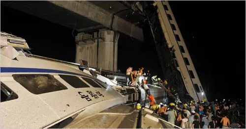 चीनमा रेल दुर्घटना, ११ जनाको मृत्यु