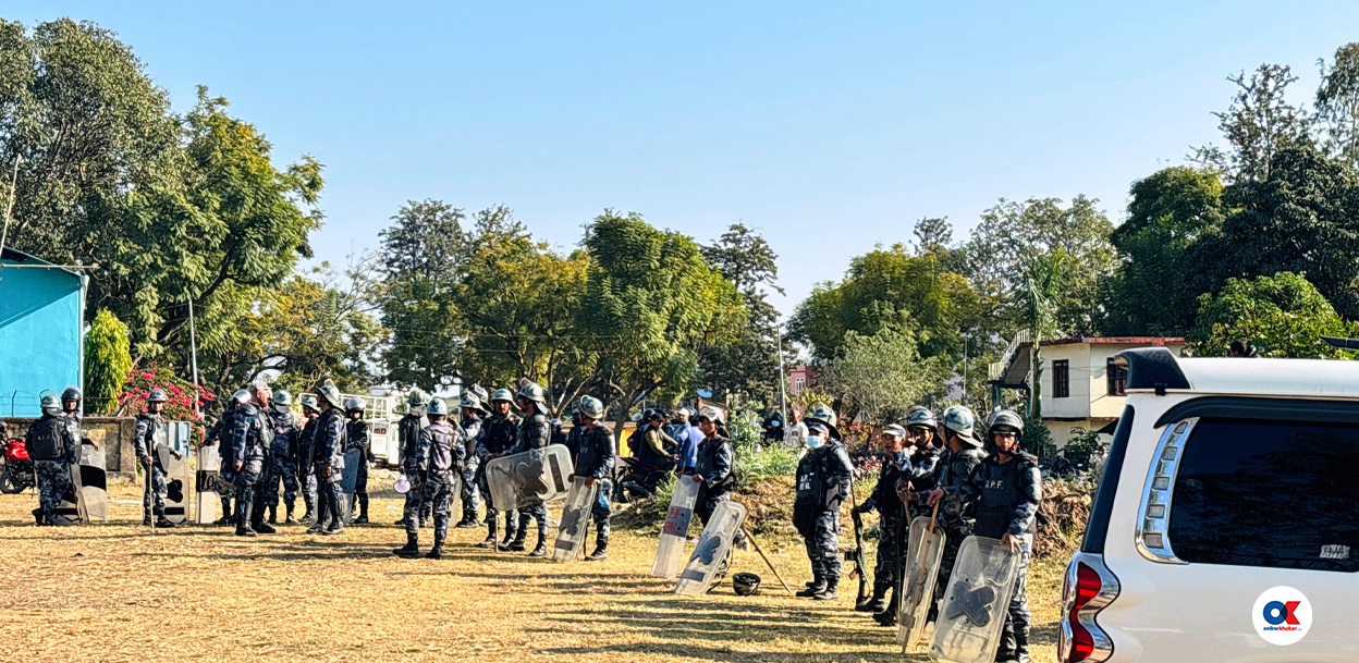 सुरक्षा घेराबीच सुर्खेतमा महेश बस्नेतको भाषण