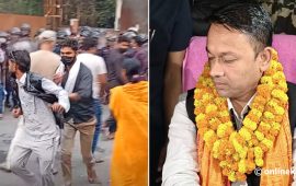 भित्र मुख्यमन्त्रीको पदभार, बाहिर झडप