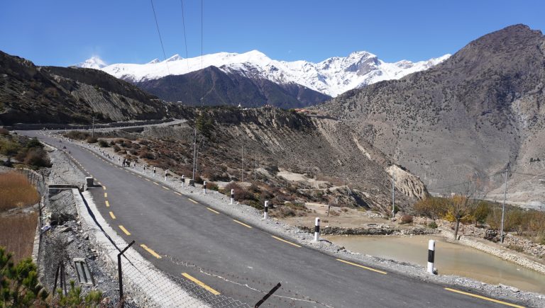 मुस्ताङमा चक्रपथ निर्माण अन्तिम चरणमा