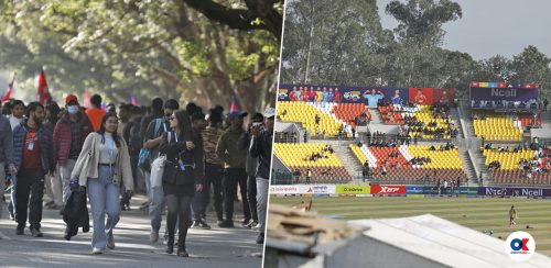 कीर्तिपुरमा एनपीएलको रौनक, मैदानमा भरिँदै दर्शक (तस्वीरहरू)