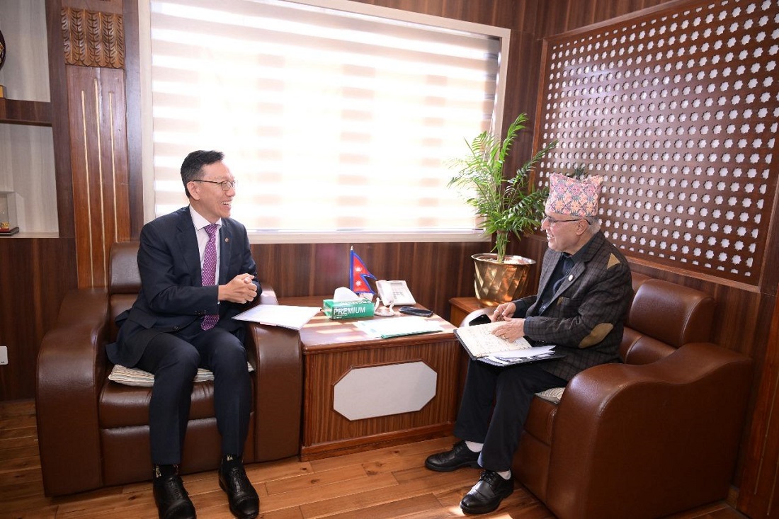 अर्थमन्त्रीसँग राजदूतले भने : नेपालमा कोरियाको छुट्टै भिसा सेन्टर खुल्छ