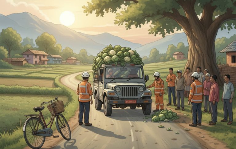 कैलालीमा जिपको ठक्करबाट एक जनाको मृत्यु, ३ जना घाइते