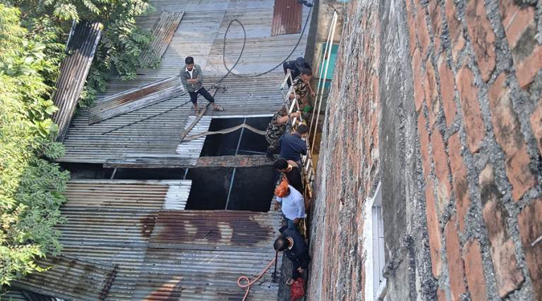 विराटनगरको प्लास्टिक उद्योगमा आगलागी