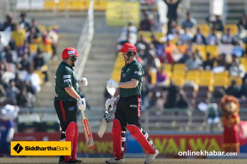 रोसिङ्गटन र नीशमको अर्धशतकमा पोखराले लुम्बिनीलाई दियो १५१ रनको लक्ष्य