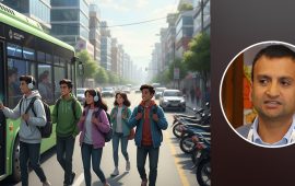 मोटरसाइकल वा कार होइन, जेनजीले सार्वजनिक बस चढून्