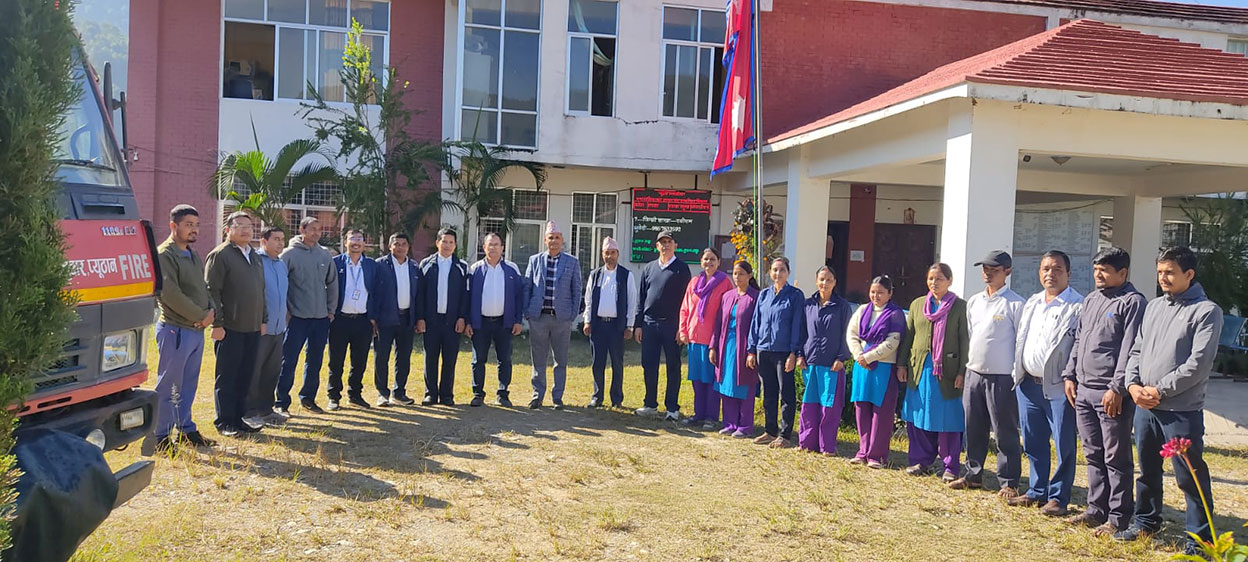 प्युठान नगरपालिकामा राष्ट्रिय गानबाट सुरु हुन्छ सेवा