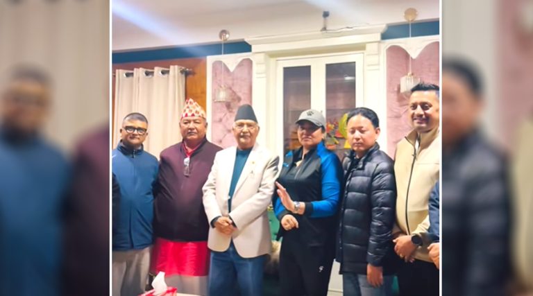 केपी ओलीलाई भेट्न गुन्डु पुगे रामकुमारी झांक्रीसहितका नेताहरू