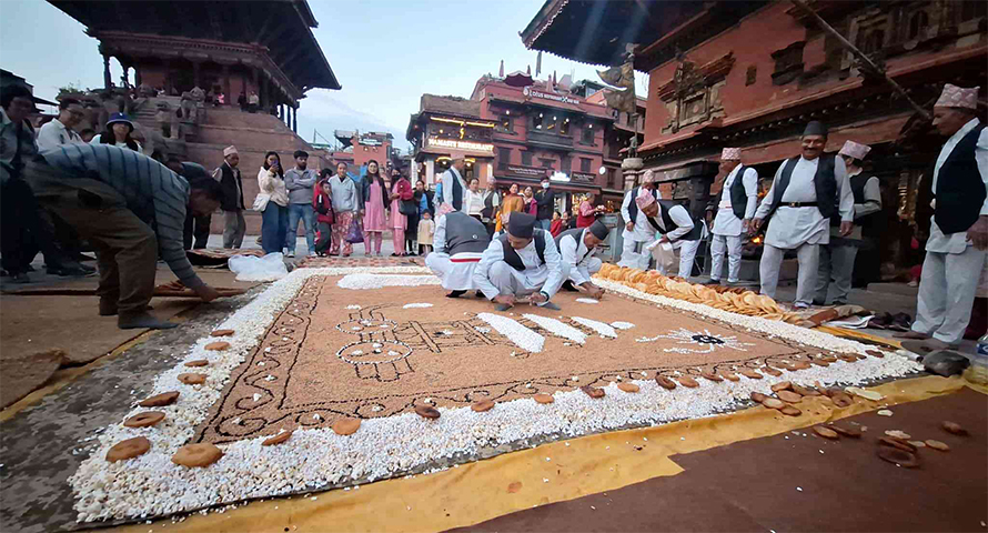 नेवार समुदायले मनाए सकिमना पुन्ही