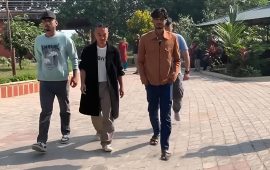 किसान श्रेष्ठको घर पुगेर सुदनले भने- स्थानीय युवालाई नधम्काउनू