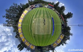 स्फेरिकल भ्यूमा त्रिवि क्रिकेट रंगशालाको फ्लडलाइट (तस्वीरहरू)