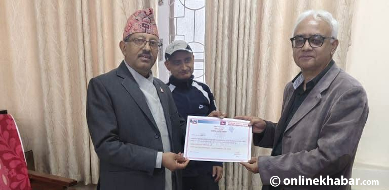 उज्यालो नेपाल पार्टीले पायो दल दर्ताको प्रमाणपत्र