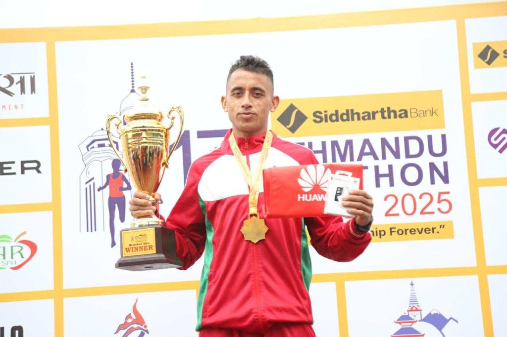 काठमाडौं म्याराथनमा सुनील विजेता