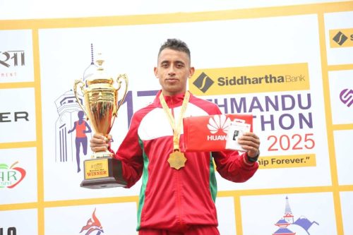 काठमाडौं म्याराथनमा सुनील विजेता