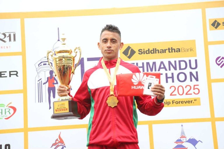 काठमाडौं म्याराथनमा सुनील विजेता