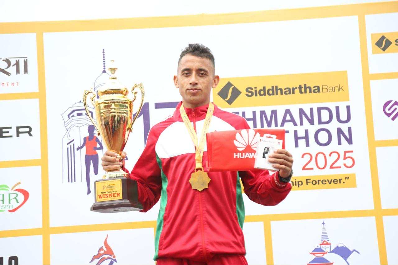 काठमाडौं म्याराथनमा सुनील विजेता