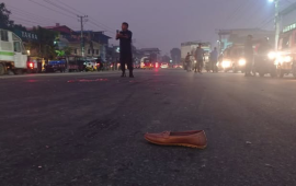 विराटनगरमा ट्रकको ठक्करबाट महिलाको मृत्यु, श्रीमान् घाइते