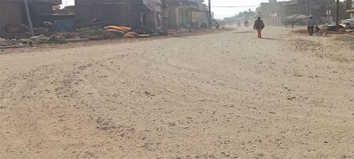 बाँकेमा ठेकेदारको लापर्वाहीले सडक निर्माण योजना अलपत्र
