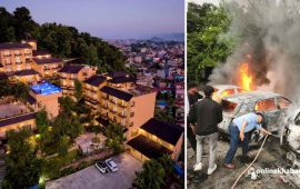 प्रचण्डको लगानी भन्दै रिसोर्टमा आगजनी : एक जना थुनामा, ६ जना धरौटीमा रिहा