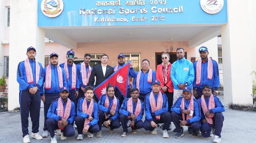 डिसाबिलिटी क्रिकेट शृंखला खेल्न नेपाली टोली भारत जाने