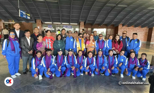 ब्लाइन्ड टी-२० महिला विश्वकप खेल्न नेपाली टोली भारत प्रस्थान