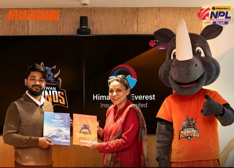 हिमालयन एभरेष्ट इन्स्योरेन्स र चितवन राइनोजबीच सह-प्रायोजन सम्झौता
