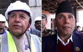 सभामुख र राष्ट्रियसभा अध्यक्षले गरे नयाँ संसद्‌ भवनको निरीक्षण