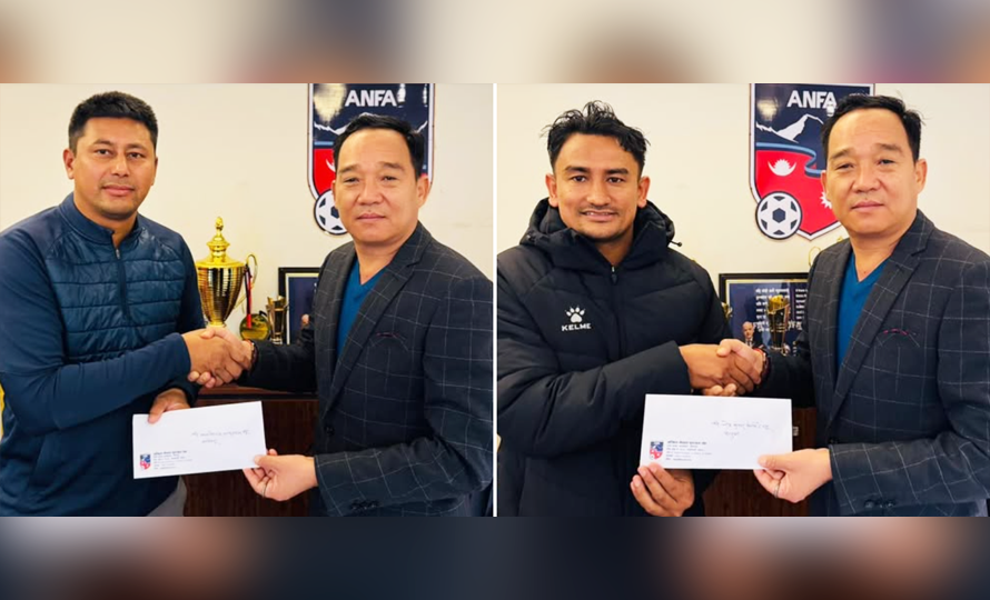 पुरुष फुटबल टिमको सहायक प्रशिक्षकमा साहुखल र घिमिरे