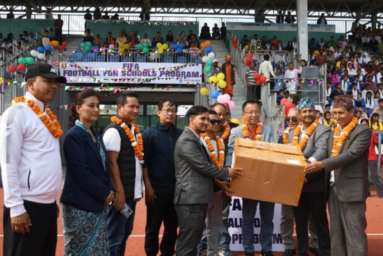 बाँकेमा ‘फिफा फुटबल फर स्कुल’ कार्यक्रम उद्घाटन