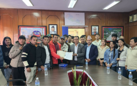 कटारी–घुर्मी सडक स्तरोन्नतिको माग गर्दै कुलमानलाई ज्ञापनपत्र