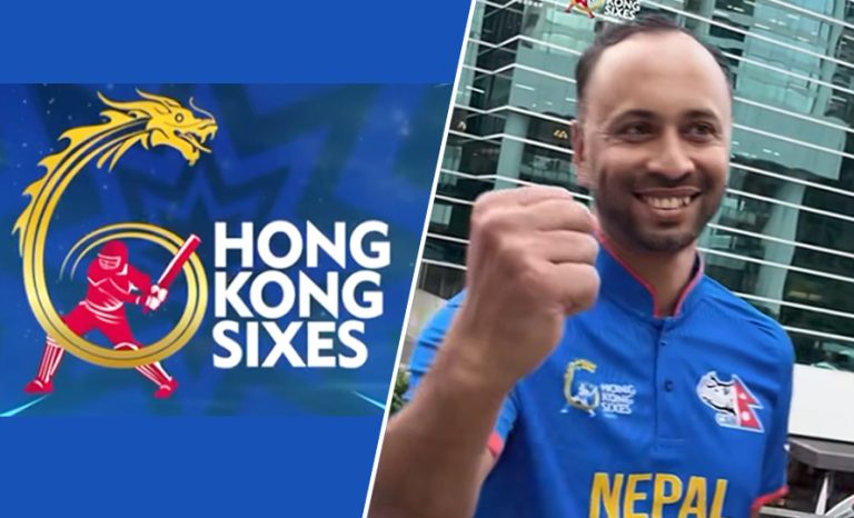 हङकङ सिक्सेस क्रिकेटमा नेपालले अफगानिस्तानसँग खेल्दै