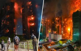 हङकङ आगलागी : मृतकको संख्या १२८ पुग्यो, २०० जना अझै बेपत्ता