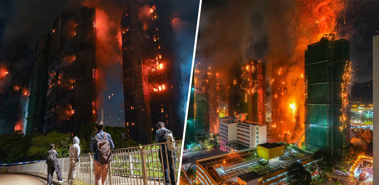 हङकङको आवासीय भवनमा भीषण आगो, १३ जनाको मृत्यु (तस्वीरहरू)
