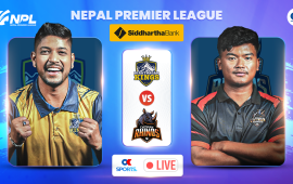 टस हारेर चितवनले विराटनगरविरुद्ध ब्याटिङ गर्दै