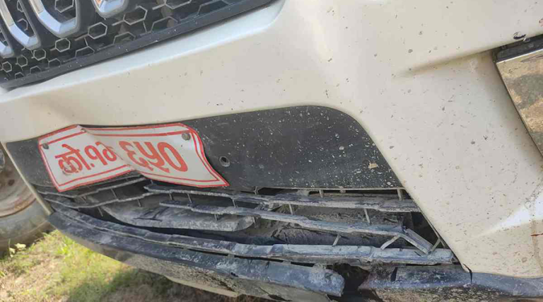 माओवादी सांसद चढ्ने गाडीले मोटरसाइकललाई ठक्कर दिँदा एक जनाको मृत्यु