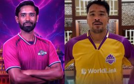 एनपीएल २०२५ को उद्घाटन खेलमा जनकपुर र काठमान्डु खेल्दै